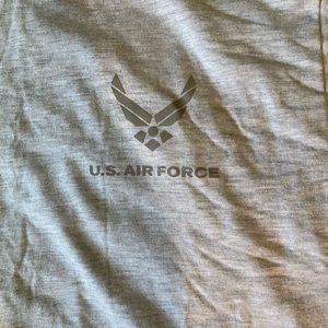Air Force PT shirt, will fit men of women